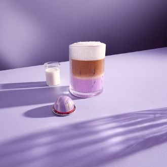 Iced ube lavender vanilla coconut latte